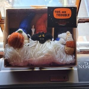 Toil and trouble Gnome Halloween decor set if 3